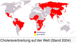 Cholera Verbreitung