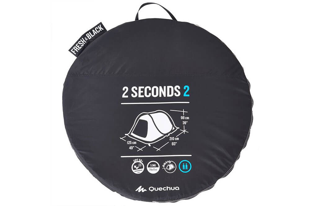 quechua wurfzelt 2 seconds easy fresh&black