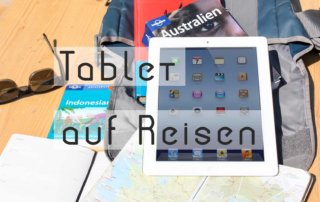 Tablet auf Reisen